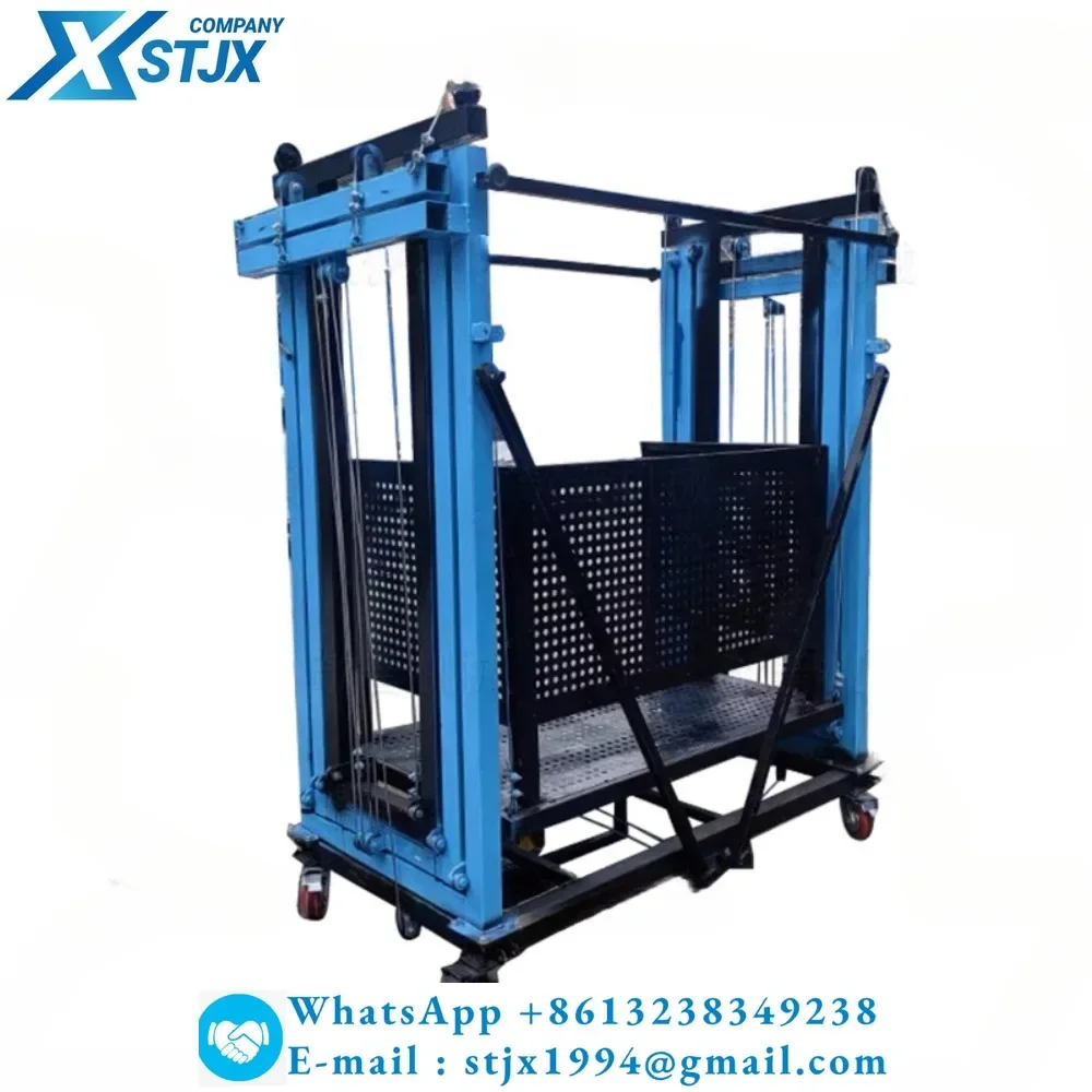 Electric scaffolding foldable household portable mobile lifting platform