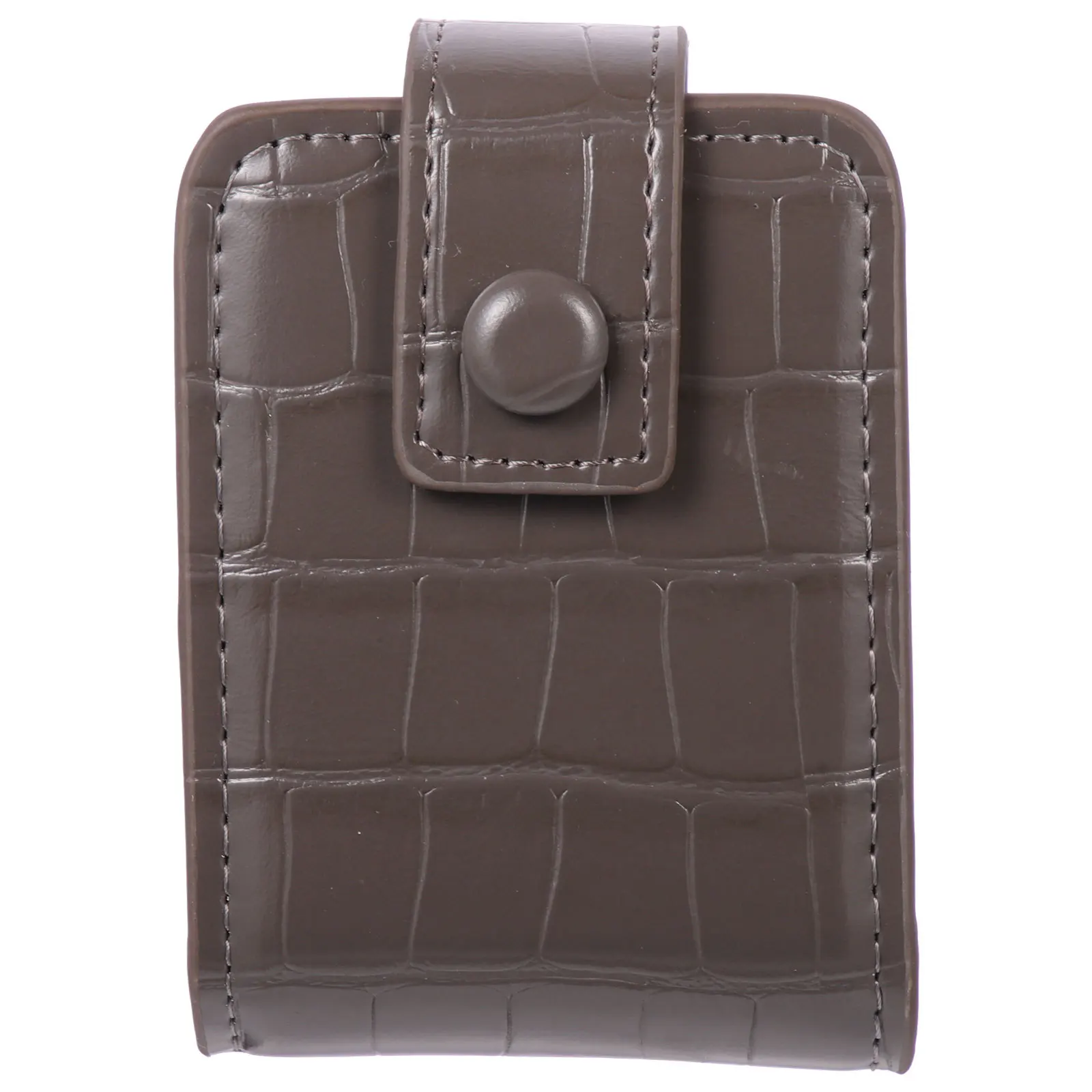 ที่ใส่ลิปสติกแบบกระเป๋าขนาดเล็กพร้อมกระจกในตัว ดีไซน์ปุ่มปิดที่ใช้งานง่ายสำหรับชุดลำลองและชุดทางการ