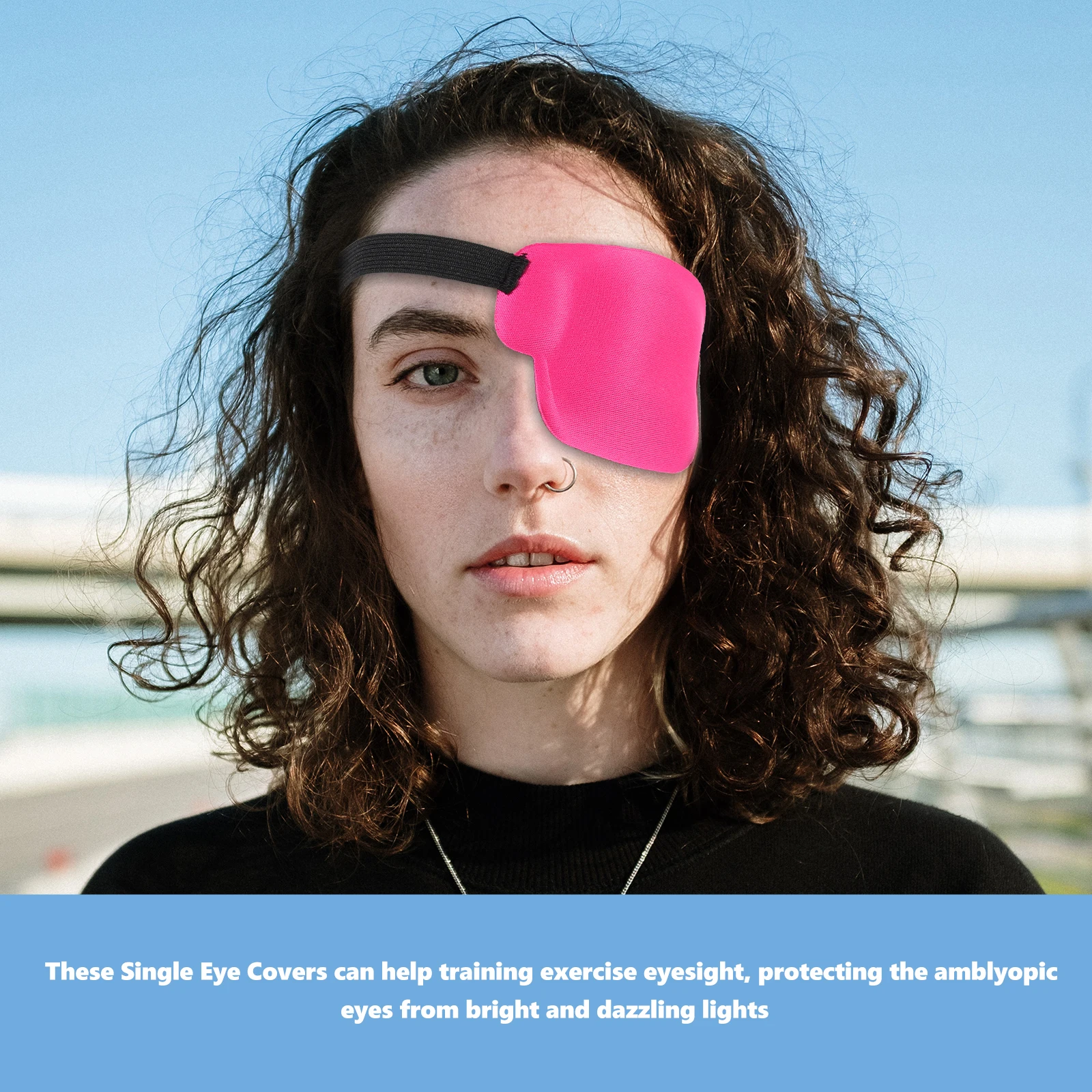 

5 Pcs Single Patches Skin friendly Breathable Amblyopia Covers for Kids Adults Universal Fit Light Blocking Training Eye