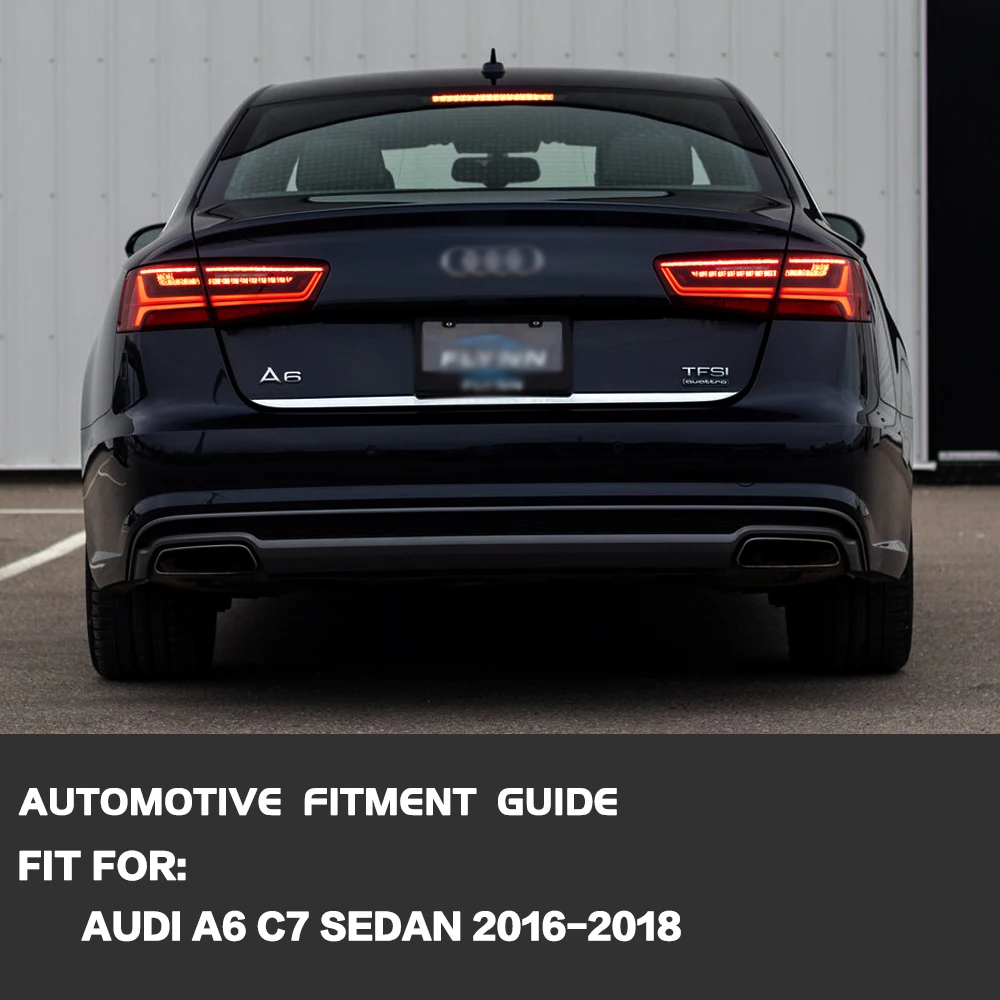 

Левый/правый боковой задний фонарь для Audi A6 C7 Sedan 2016 2017 2018, задний фонарь стоп-сигнала с