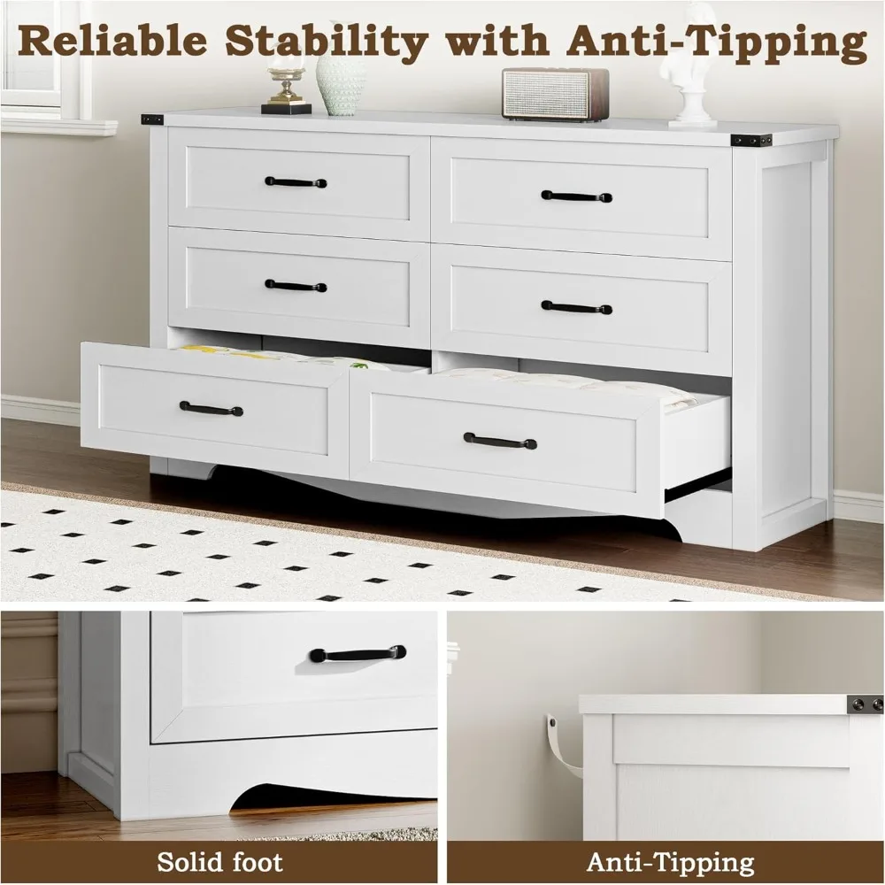 Farmhouse Style Rectangular Solid Wood Coffee Table with Storage Shelf, 47" Length, Suitable for Living Room, Easy to Assemble