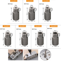 3-In-1 Core Drill Sleeve 4/5/6/7/8/8/9/10mm Wood Drilling Guide Locator Reaming Drill Sleeve Drilling Guide Locator