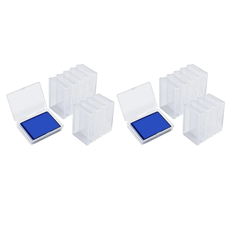 20Pcs Playing Card Box Trading Card Case Card Storage Organizer Clear Card Case Plastic Storage Box For Gaming Cards