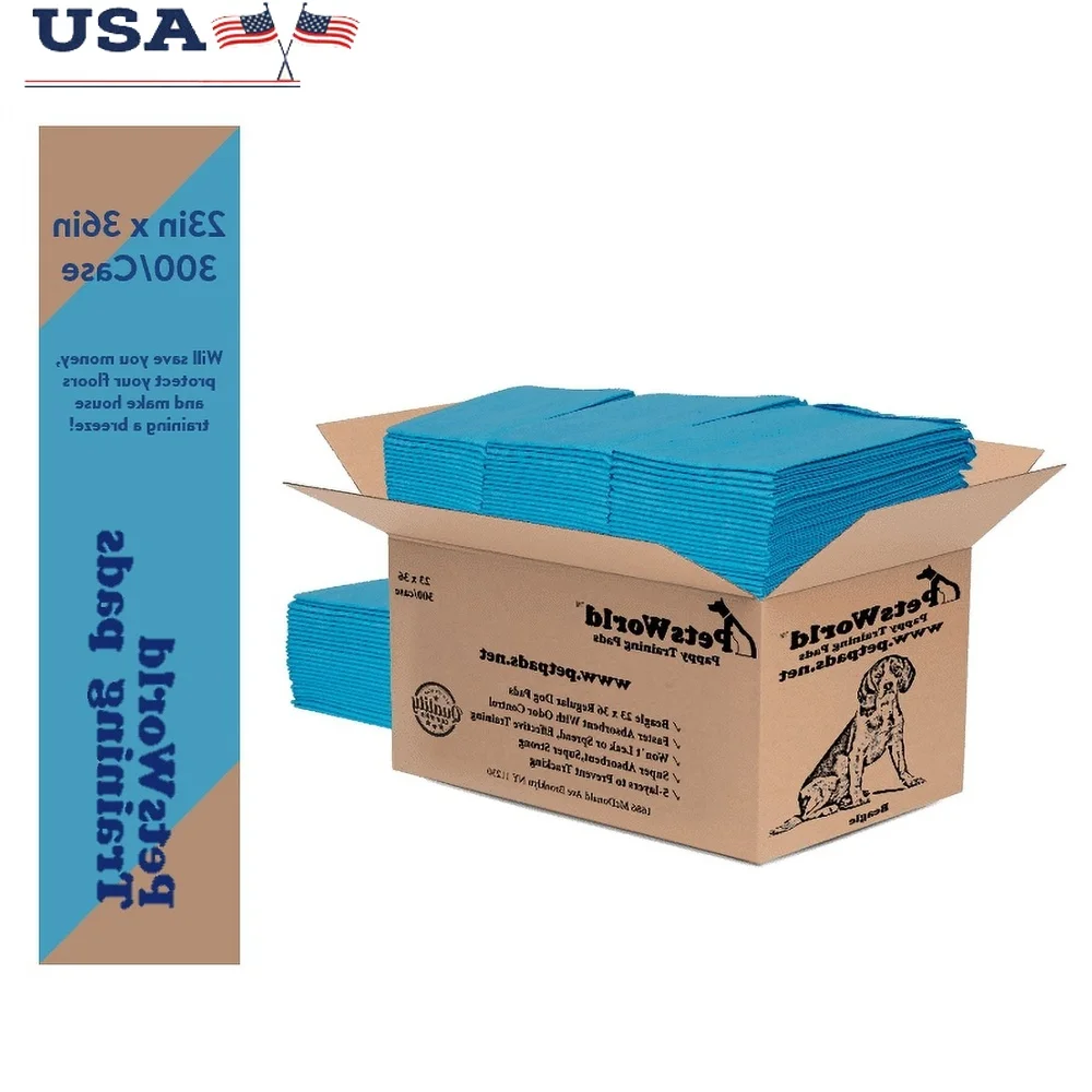 

Extra Large Puppy Training Pads 23x36 Inch 300 Count Heavy Absorbency Disposable Pet Potty Pads Dogs Cats Odor Control