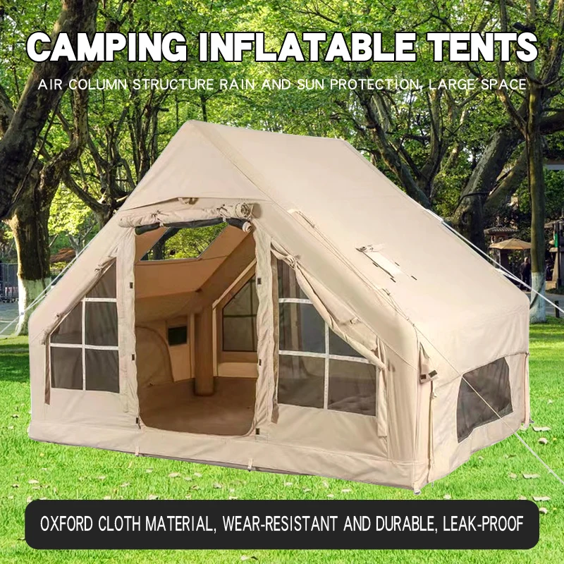 

6.3㎡ road trip thickened rain and dew camp fast open leisure tent outdoor inflatable hut camping