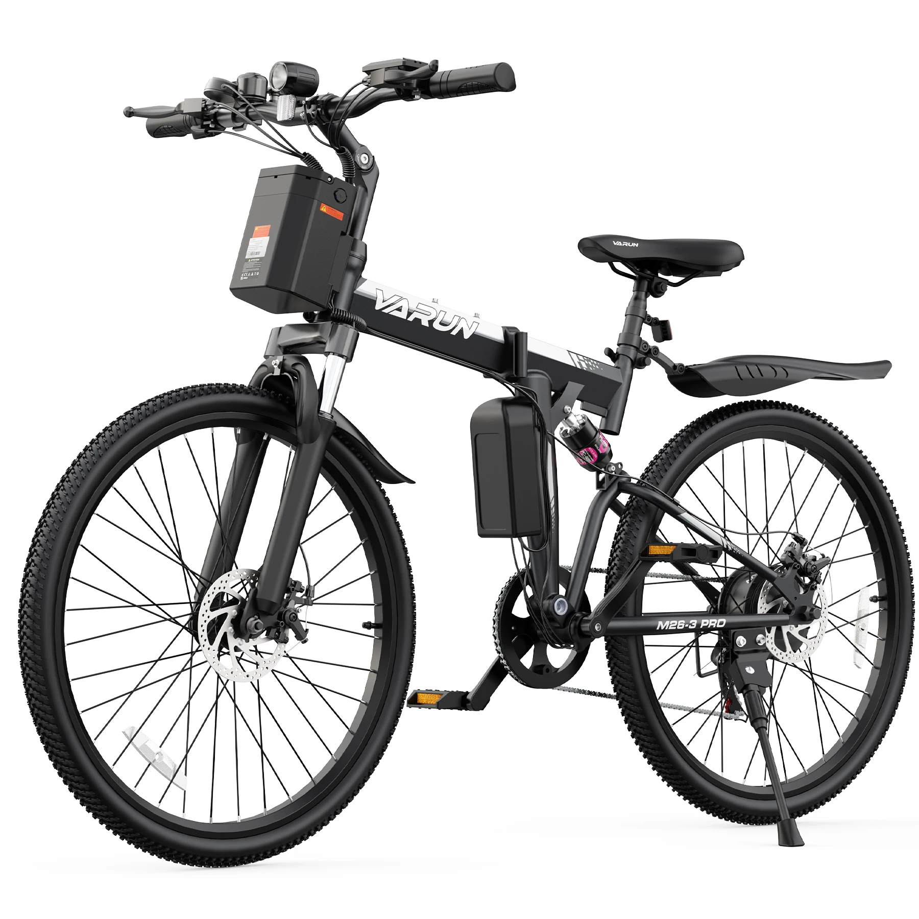 VARUN M26-3 Pro Adult Electric Bike, 750W Peak Power Electric Road Bicycle, 48V 7.8Ah Battery, 26" MTB Mountain Ebike, 20MPH image 3
