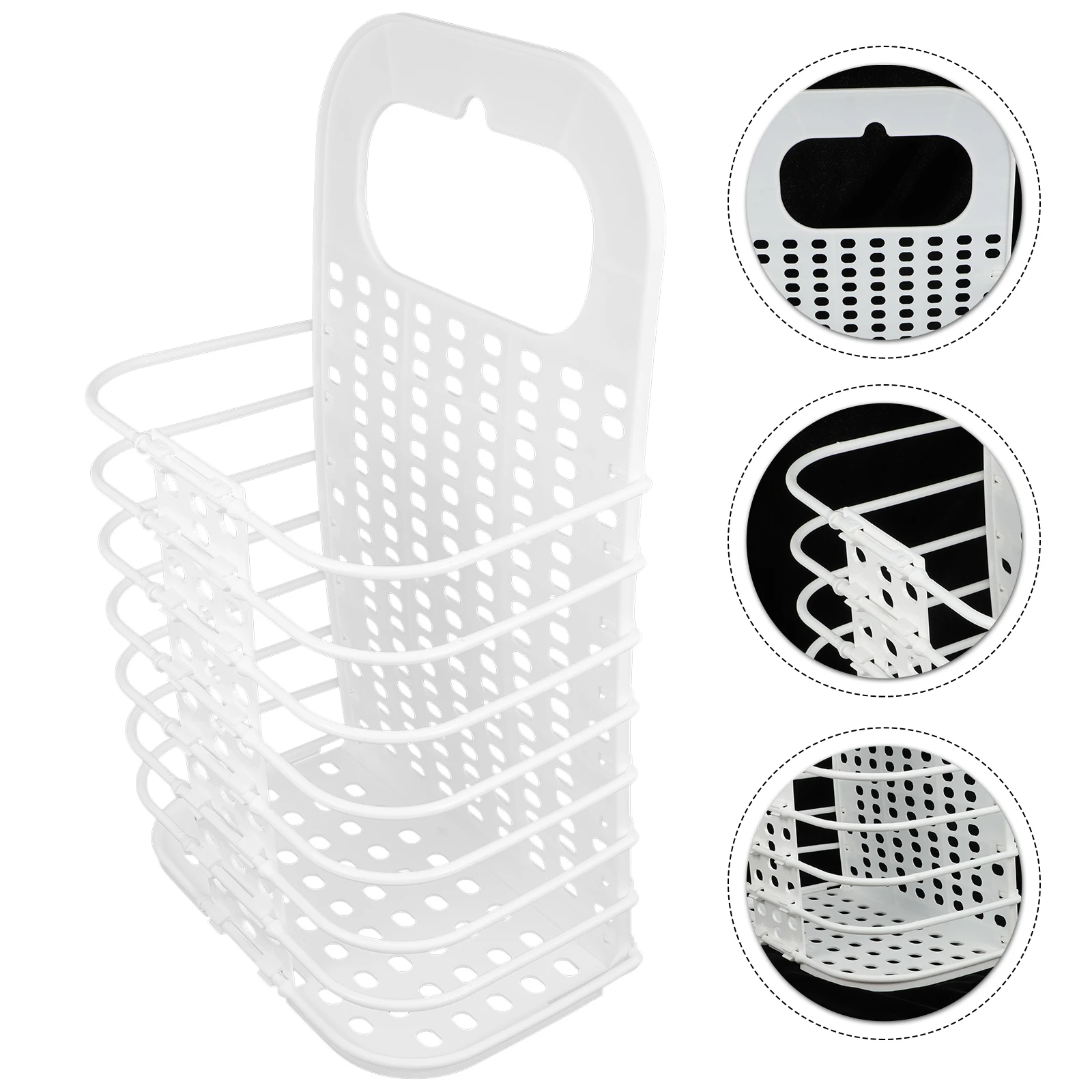 

Wall Hanging Laundry Basket Foldable Storage Hamper PP Collapsible Baskets Dorm Extra Large Capacity Clothes Toy Book Holder