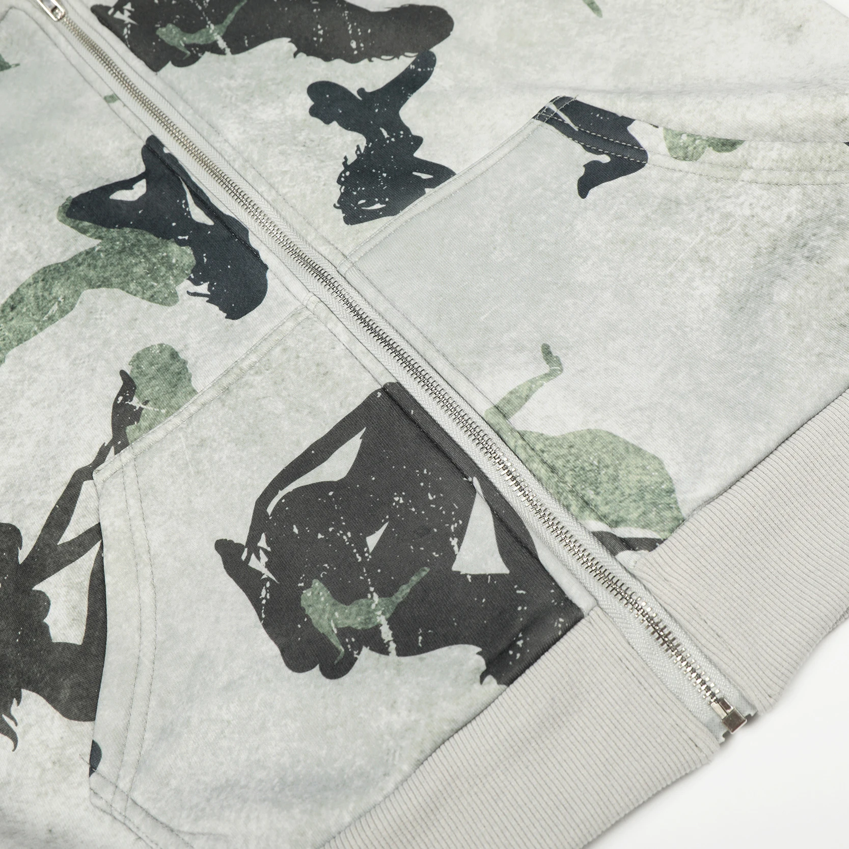 الأمريكية الرجعية الكتابة على الجدران رسمت طباعة فضفاضة عارضة سستة مقنعين البلوز فضفاض الصوف هوديس أزياء الشارع سترة سترة #5