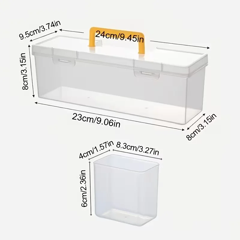 1/7Pcs Tool Parts Storage Box Set Multi-Compartment Tool Organizer, Sorting Box for Screws, Wrenches, Hardware Accessories, and Toys