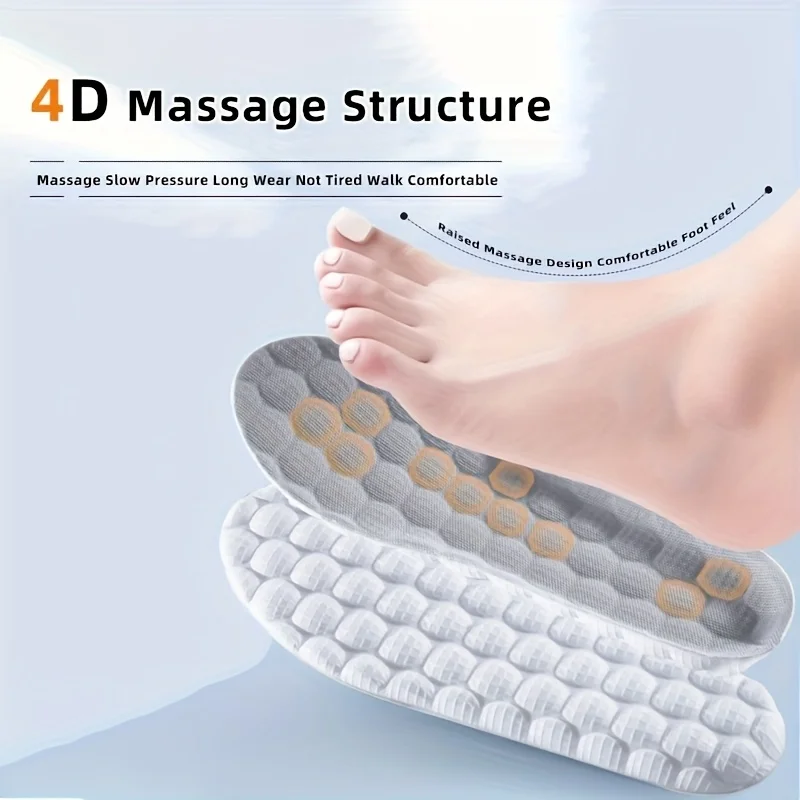 

1 Pair New Sport Shoes camouflageInsole Shock Absorption Comfortable Breathable Insoles For Sneakers, Running Accessories