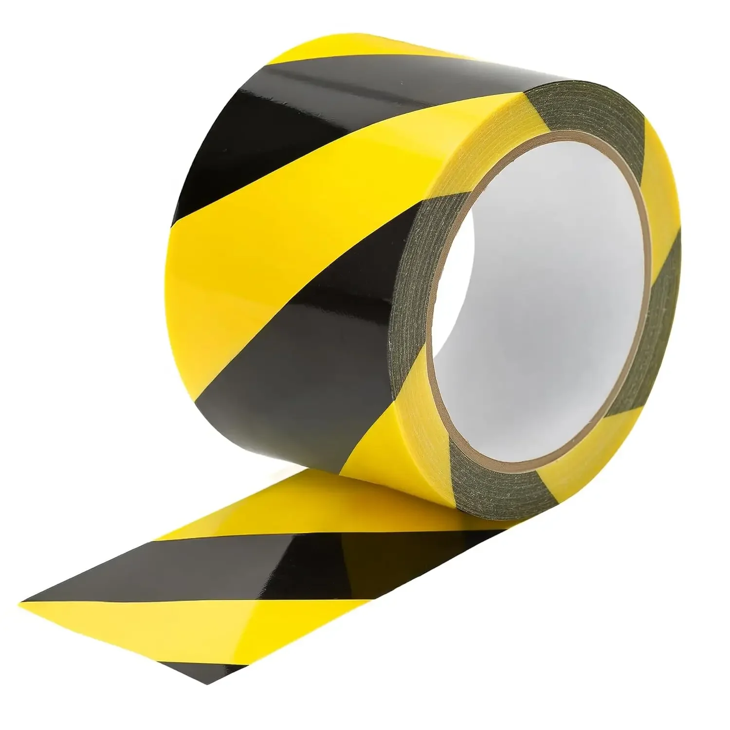 Black & Yellow Hazard Safety Floor Tape,Ideal for Walls, Floors, Pipes and Equipment.