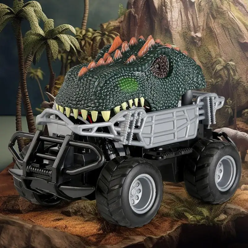 RC Dinosaur Car All Terrain Stunt Car With Light Off Road Racing Car Toy Truck Electric Car Toy For Kids Girls