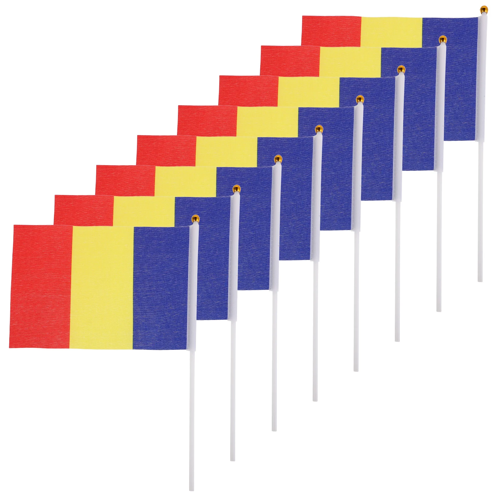 

50pcs Hand Held Mini Flags Portable Stick Flag For Soccer Sports Events Party Decorations Durable Polyester Small