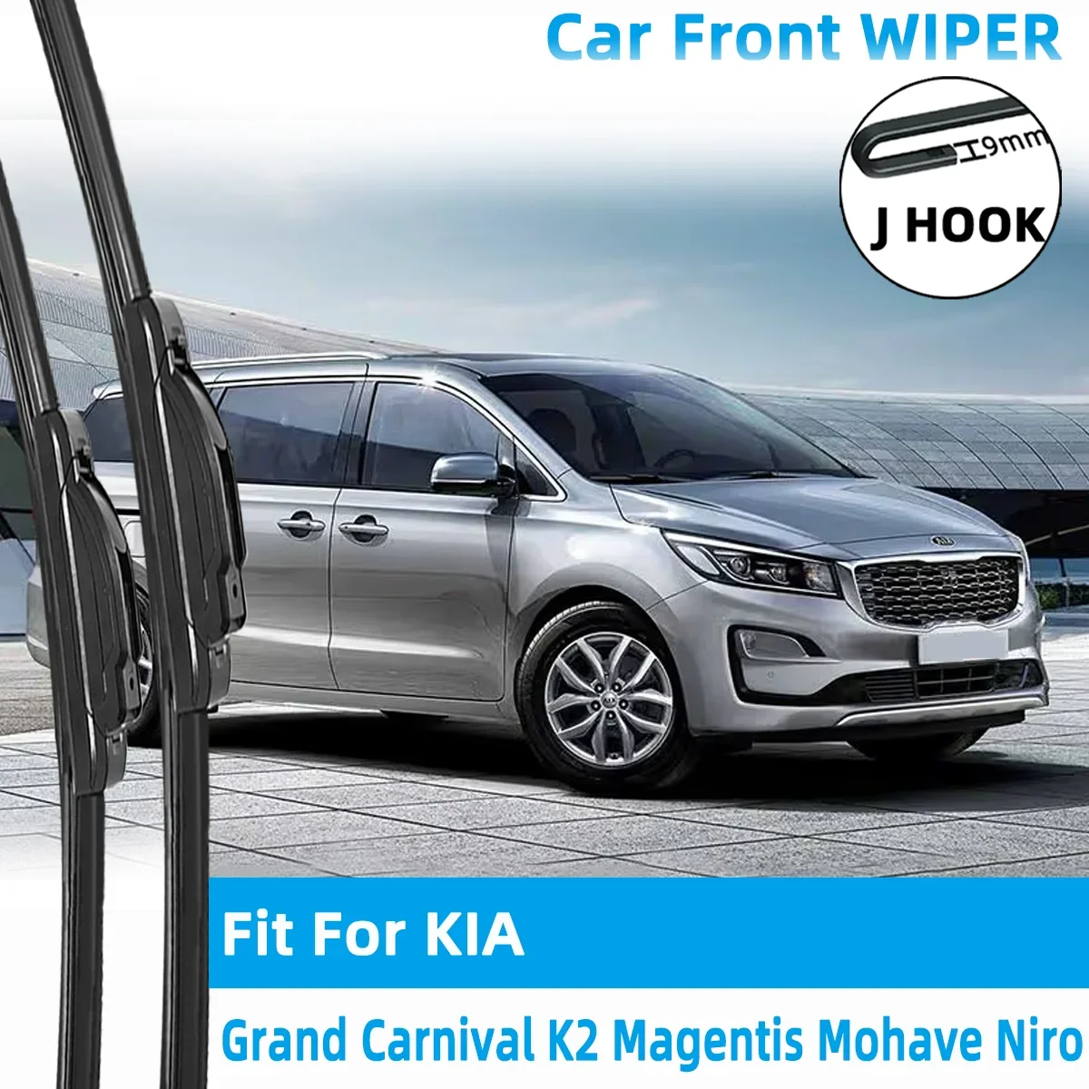 

Front Wiper Accessorie Double Rubber Car Wipers for KIA Grand Carnival K2 Magentis Mohave Niro 2005-2022 Brushes New Upgraded