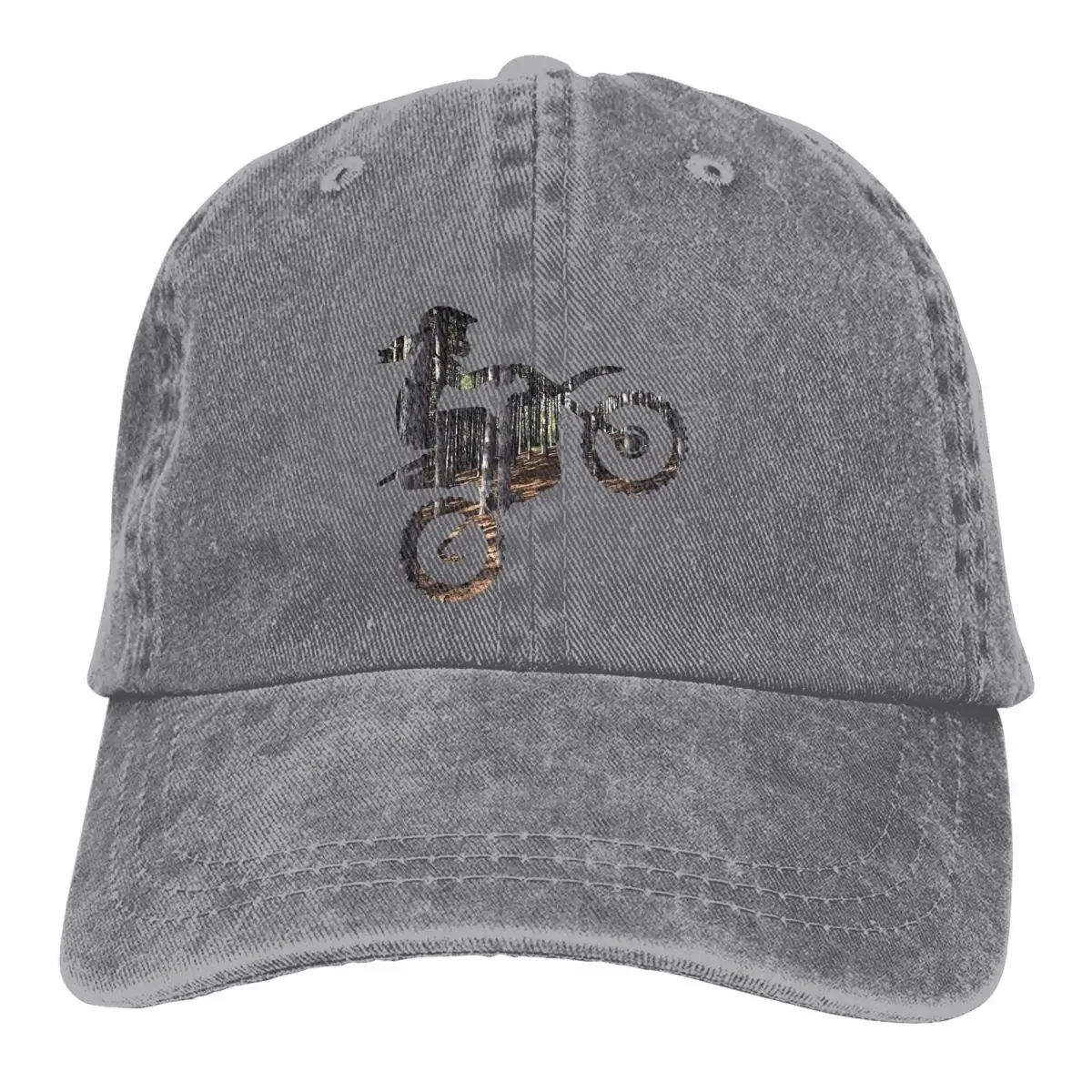 Enduro Cross Motorcycle Racing Hat Peaked Men Cowboy Cap Dirt Bike Girl Silhouette With Trees Baseball Caps Visor Protect Hats