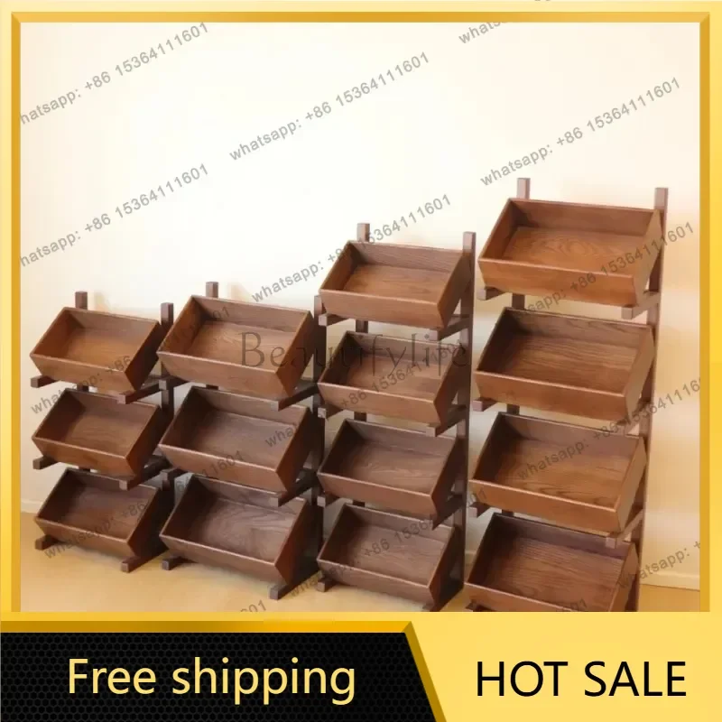 LJY American Simple Living Room Cabinets Ground Storage Rack Multifunctional Modern Display Rack Trendy Classic Vitrina Furnitur