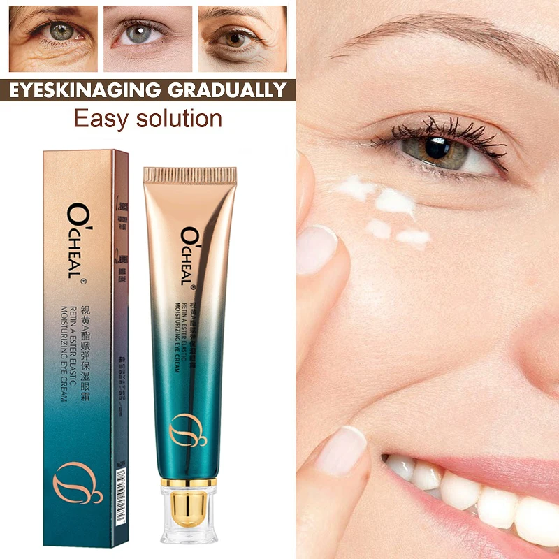 OCHEAL Eye Moisturizing Cream Fades Fine Lines Anti Dark Circles Eye Serum Remove Eye Bag Puffiness Anti-Aging Firmness Eye Care