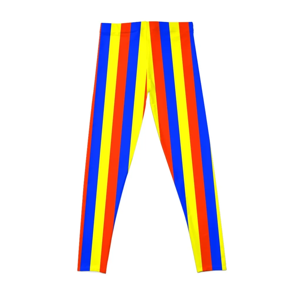 Primary Colors Stripes Leggings gym sportswear woman Sportswear woman gym gym clothing Womens Leggings