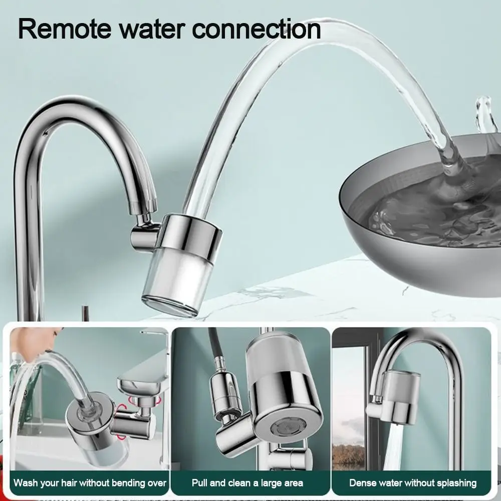 

Anti-splash Kitchen Faucet Nozzle Water Saving 720°Rotation Splash Proof Faucet 2-Mode Adjustable Tap Spray Water Outlet Taps
