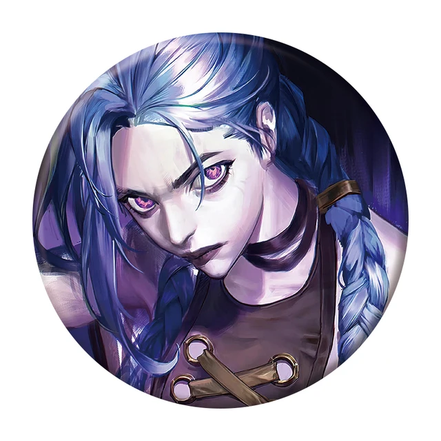 コックローチ アニメスタイル ピンズ Anime Arcane Season 2 Brooch Pin Cute Figure Vi Jinx Caitlyn