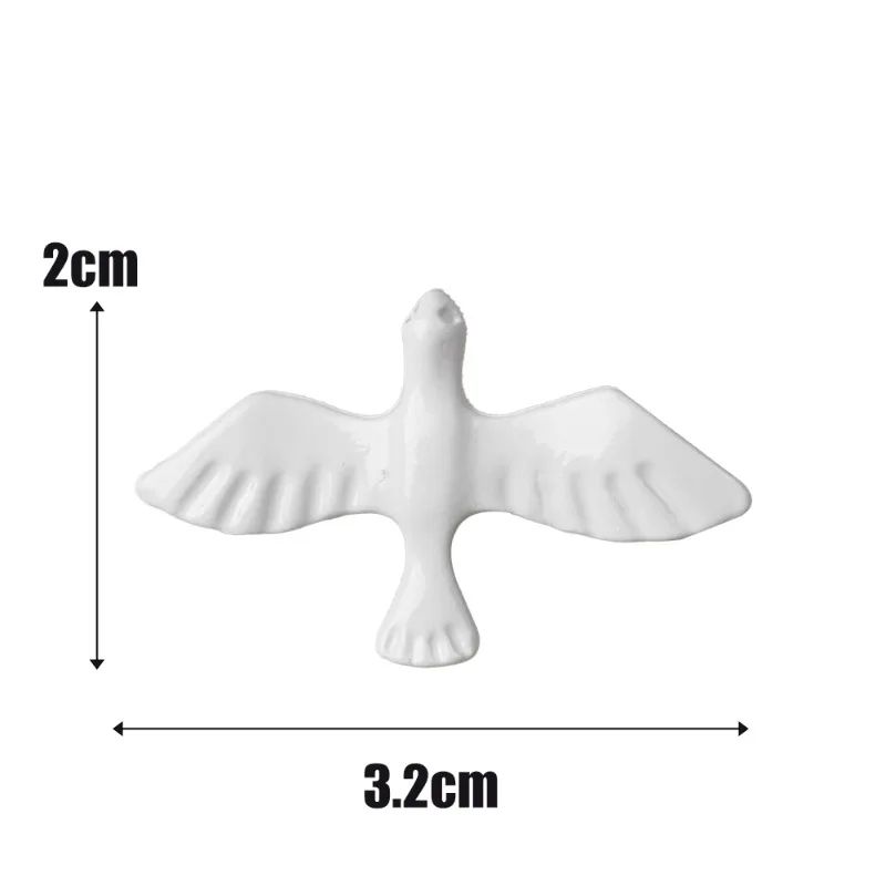 Trendy Animal Brooch Pins Creative Big Collar Suit Versatile Collar Needle Cute Peace Dove White Dove Cartoon Brooch Accessory