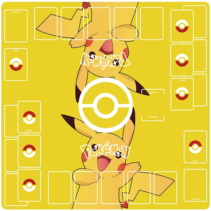 Diy Pokemon Dedicated Double GAME Card Mat Battle Sylveon Charizard PTCG Rayquaza Lillie Gift Toy Anime Table Mat 60*60*0.2cm