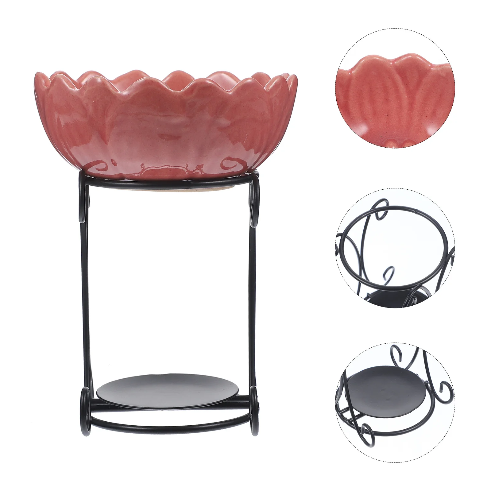 

Ceramic Incense Stove Censer Holder Aromatic Warmer Simple Generous Room Balcony Patio Decor