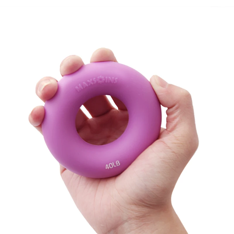 Anillo de agarre portátil de Gel de sílice, expansor carpiano, entrenador de dedos, ejercicio de rehabilitación de fuerza, Bola de estrés Pow