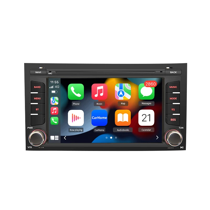 Junsun 7-Zoll-Autoradio für Seat Leon MK3 5F 2012–2020 Wireless CarPlay Android Auto 2 DIN Intelligent Multimedia 4G