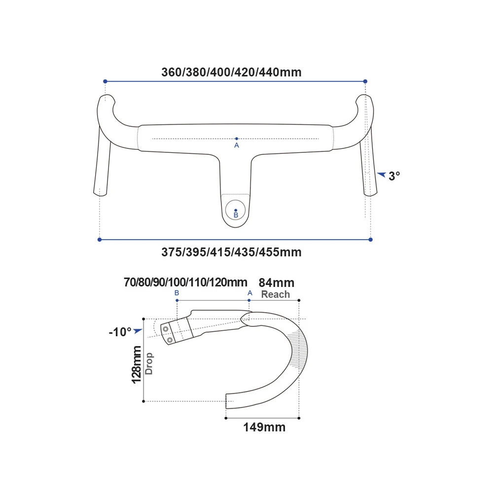 OG-EVKIN HB-TURBO Carbon Road Integrated Full Cabling Handlebar 28.6mm Handlebars For Road Racing Bicycles Handle Bar Bicycle