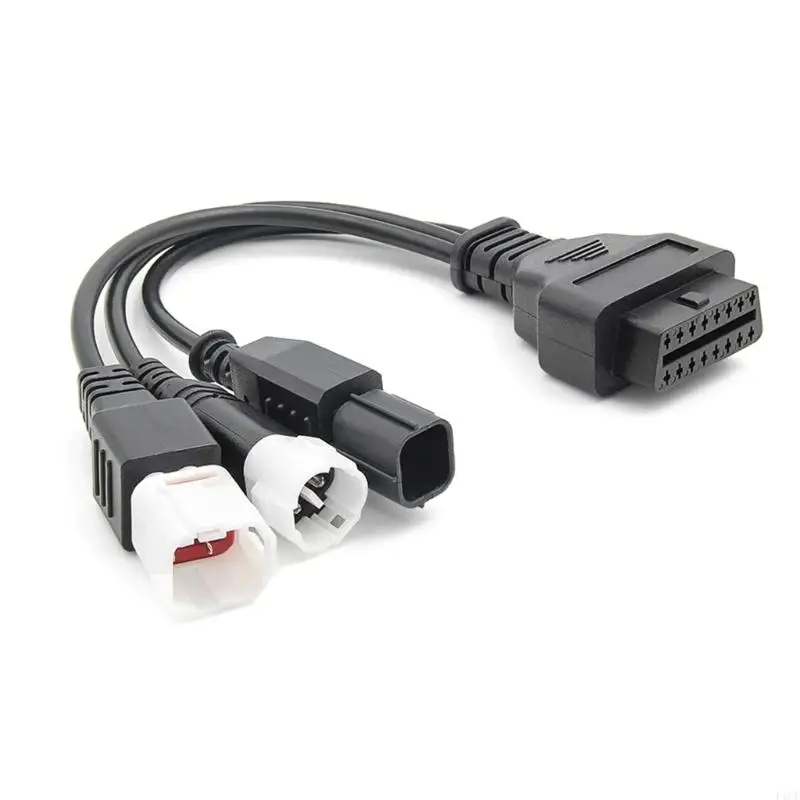 F1CF Obd 2 Splitter Extension 1 To 3 Y Cable Male Three Port To Female Motorcycle Diagnostic 3pin 4pin 6pin Adapter