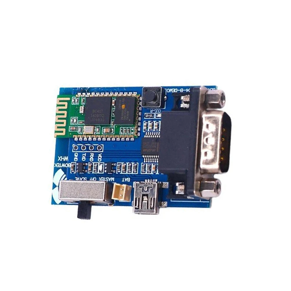 BC‑04 BT Serial Port Module RS232 Wireless Data Transmission Adapter 15M Transmission Distance 5V Mini USB for Industrial