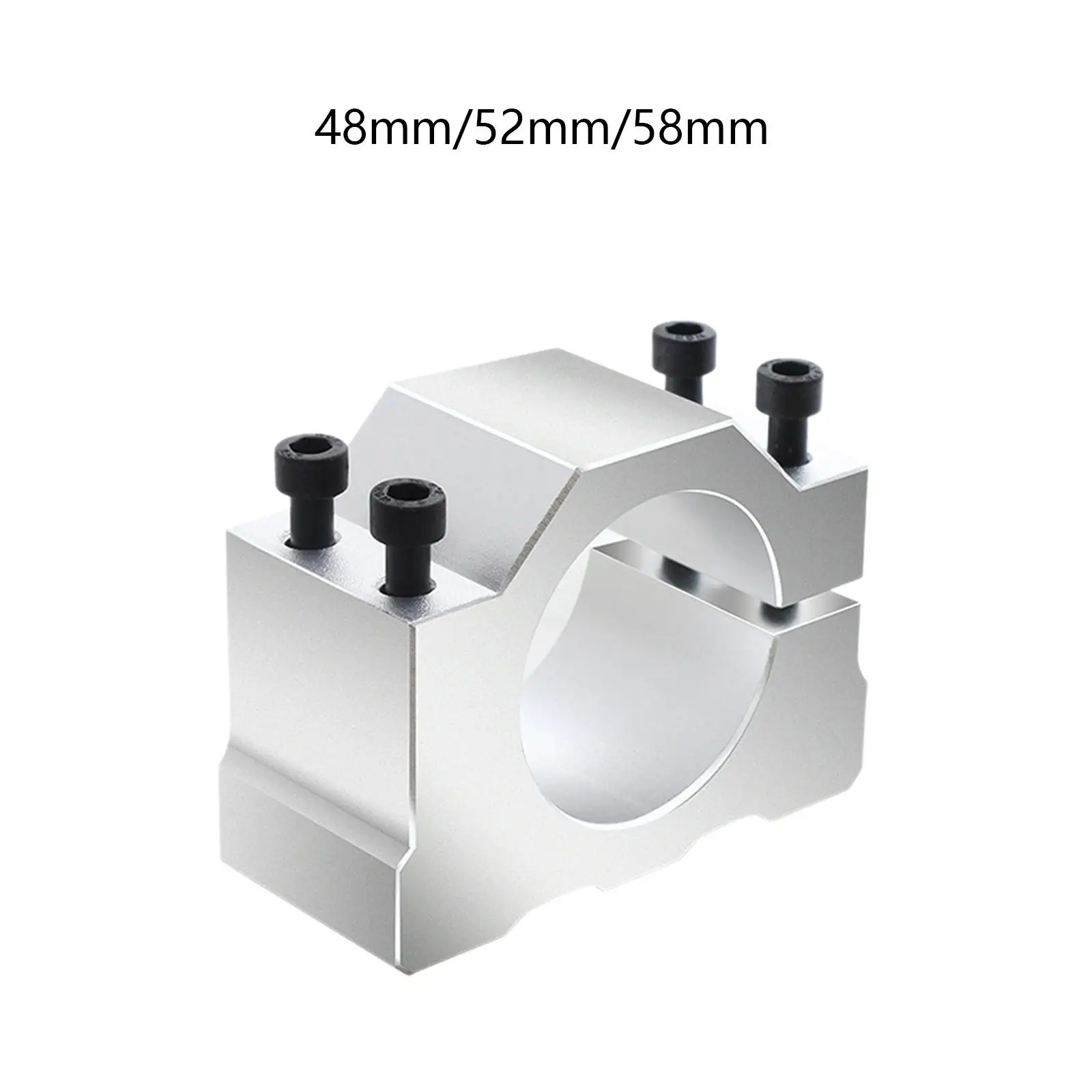 Spindle Mount Bracket Spindle Mount Base Replace Parts High Hardness Aluminum Alloy for CNC Machine Router Engraving Machine