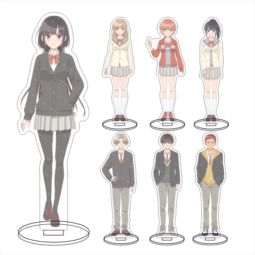 

Haibara's Teenage New Game Anime Anime Stand Model Plate Decoration Desk Figure Display Couple Gift Cartoon Prime Product New