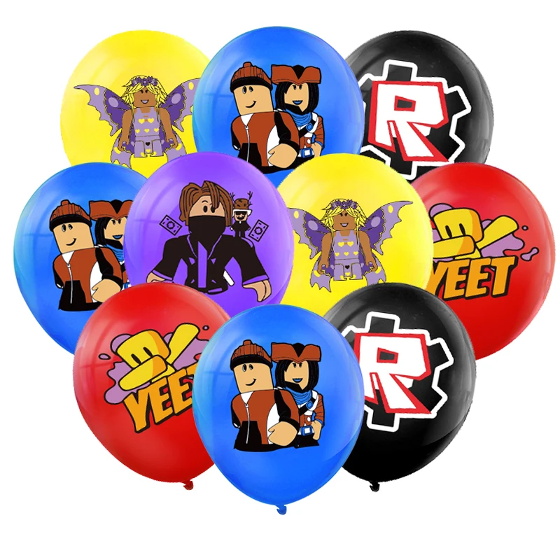 Roboter Junge Geburtstag Party Thema Dekor Geschirr Set Roblox Poster Kuchen Topper Ballon Notizblock Platte Tasse Hintergrund Party Liefert