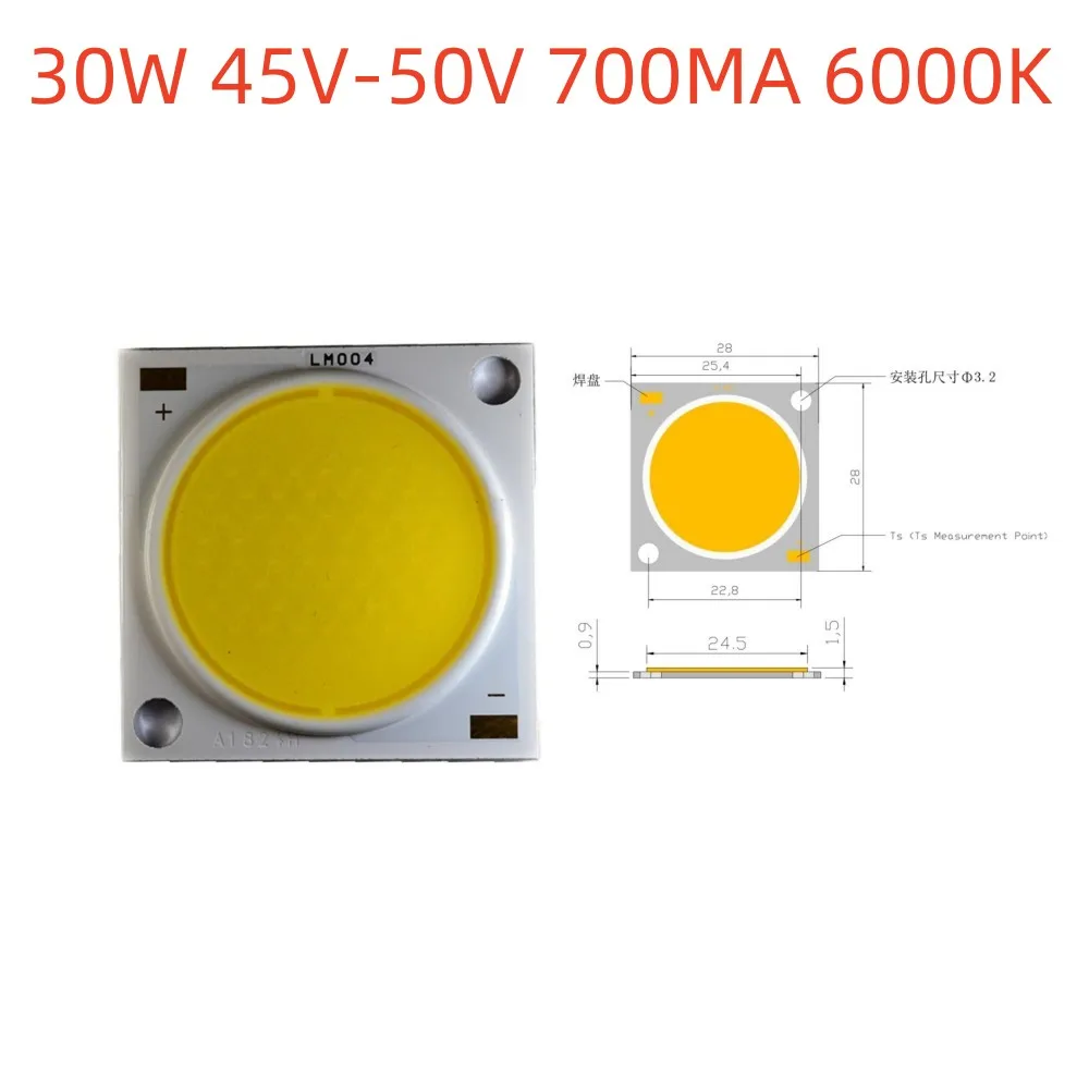 Chip LED de alta potencia integrado, diodo de lámpara blanco cálido/natural, 36V, 55V, 30W, 50W, 100W, 150W, SMD COB, 1 unidad