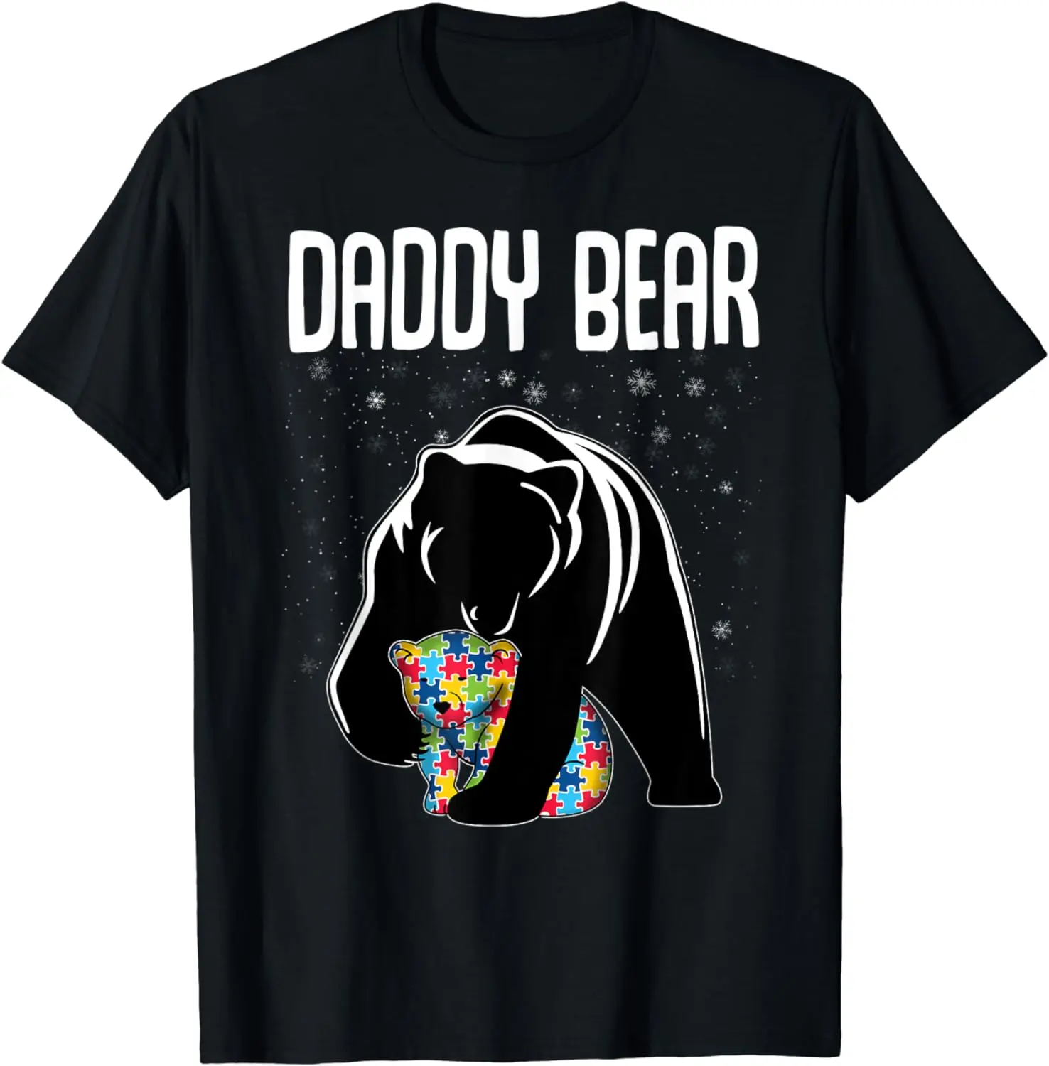 Family Matching Autism Awareness Gifts Daddy Bear T-Shirt