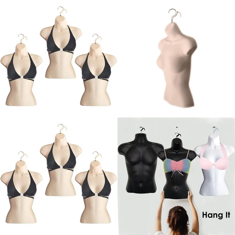 

Набор из 3-х штабелируемых манекенов с полой спинкой для демонстрации футболок, для использования на прилавке, для одежды размеров S-M.