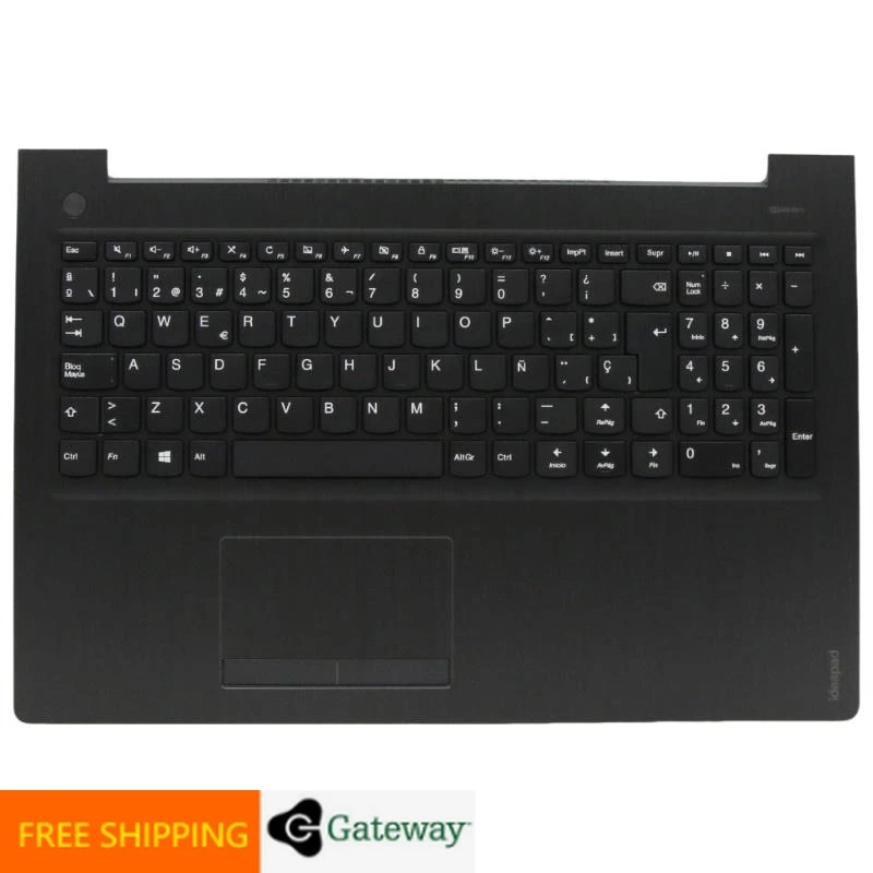 ES Spanish Black Keyboard Upper Case Palmrest Shell Cover For Lenovo Ideapad 510 15 310 15 15IKB 15ISK 15IAP 15ABR 5CB0L35853