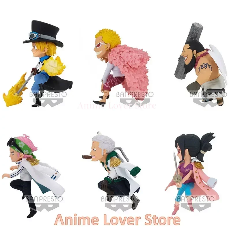 Bandai Banpresto originale un pezzo WCF WT100 VO.4 Coby Smoker Tashigi Sabo Doflamingo Urouge Anime figure giocattoli per bambini regalo