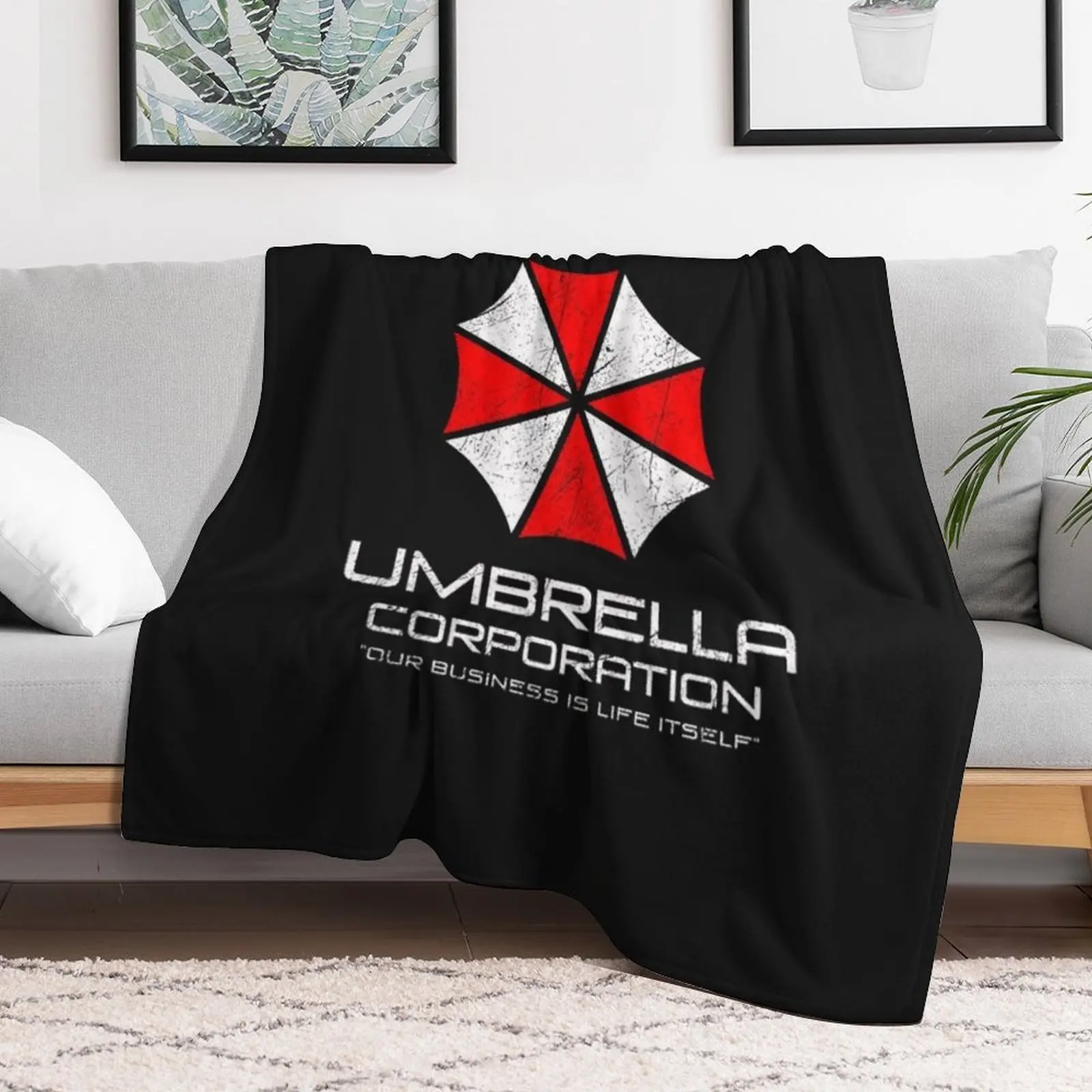 Umbrella Corporation Throw Blanket sofa bed Picnic Blankets