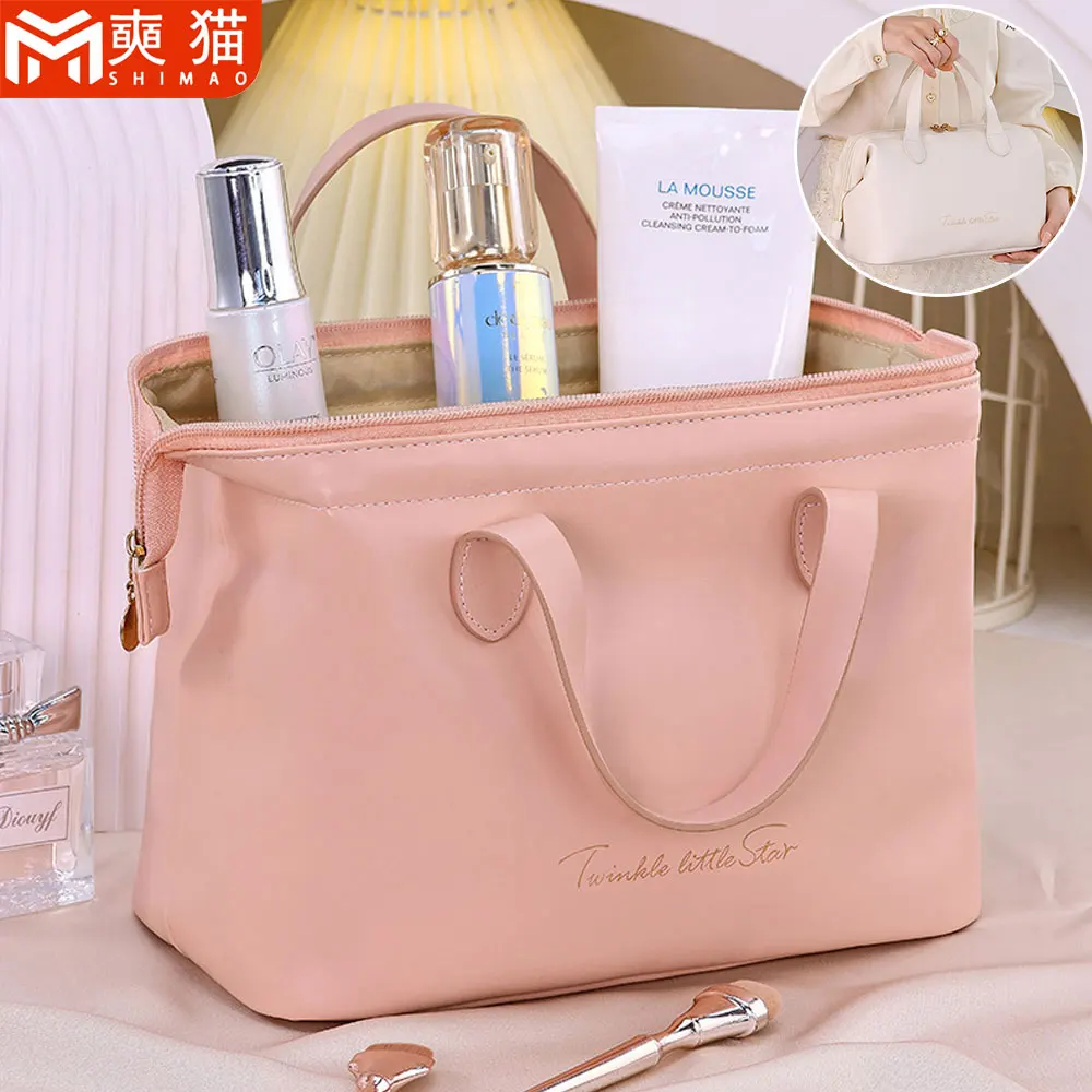 Large Capacity Travel Cosmetics Storage Makeup Bag Large Capacity Toiletry Bag For Women Handbag Organizer Pouch Beauty Bag