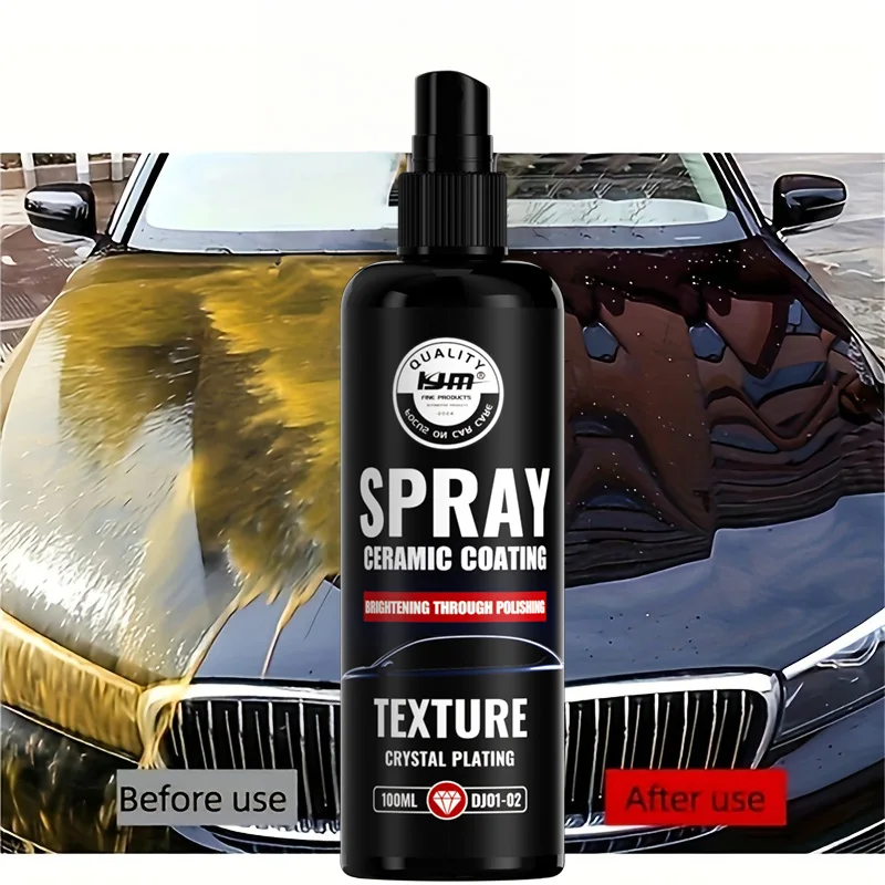 طلاء سيراميك للسيارات، أقصى لمعان، مسعور للغاية، نعومة لا مثيل لها، مضاد للقاذورات، تأثير احترافي #1