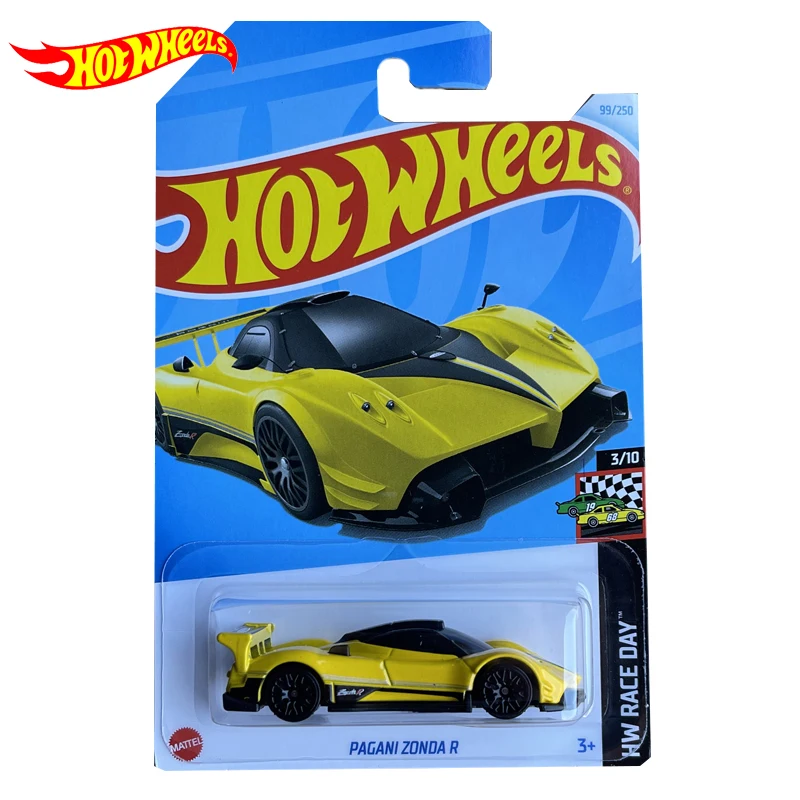 Hot Wheels-Coche de Metal fundido a presión para niños, modelo de vehículo Pagani Zonda R, Mattel, juguete de colección, regalo de cumpleaños,