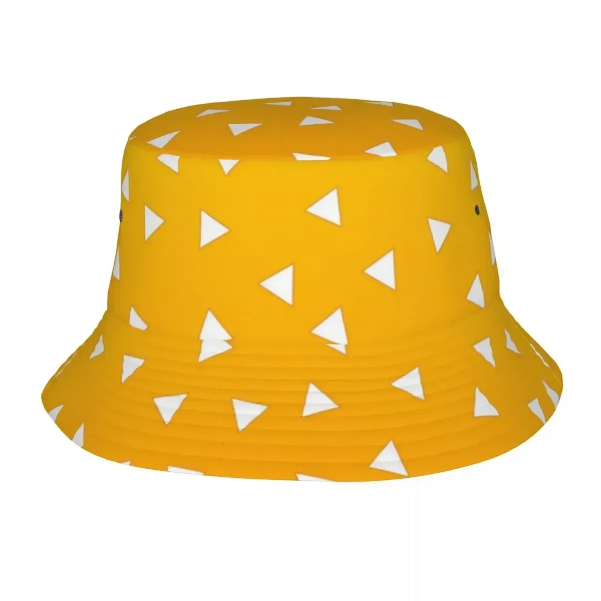 Yellow Triangle Fisherman Cap Hip Hop Gorras Summer Unisex Printing Bucket Hat Outdoor Gardening Beach Hiking Fishing Caps