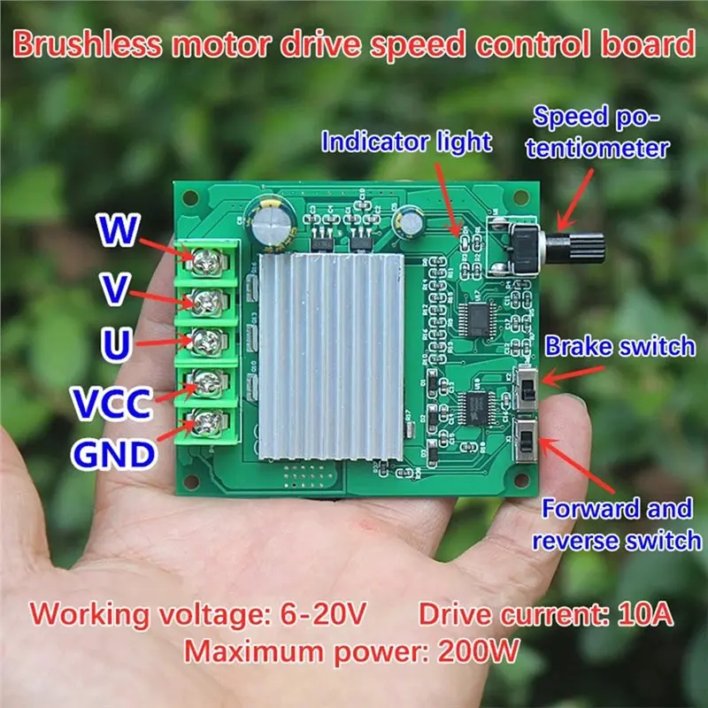 ABUO-For Hard Drive Motor Board Motor Driver Control Board 200W DC Motor Control Board