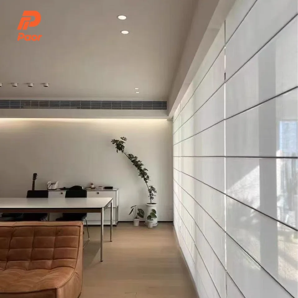 Roman Shades Blackout Smart Motorized Polyester Cordless Window Motorised Roman Blinds Curtains Reed Blind