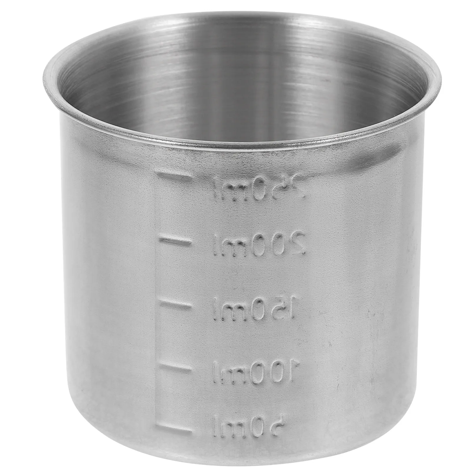 Food-Safe Stainless Steel Measuring Cup with Precise Double-Side Scale Easy-Pour Wide Mouth for Baking Mixing Heating Storage