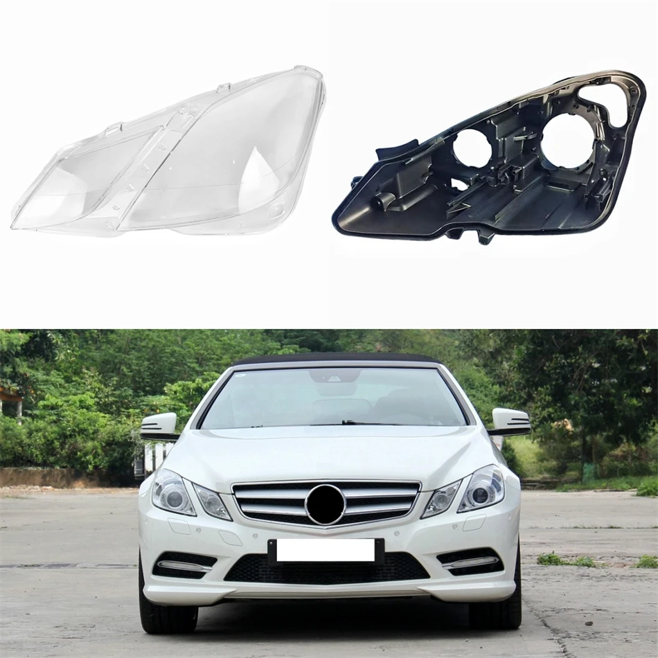 For Mercedes Benz E Class W207 2009 2010 2011 2012 Car Interior Spare Parts Base Head Lamp Shell Back Casing Front Lamp Lens