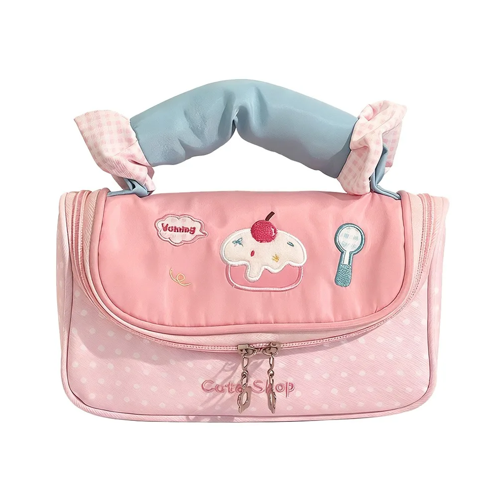 

Multi Functional Hanheld Makeup Bag Large Capacity Multi Functional Toiletry Bag Skincare Storage Bag Travel